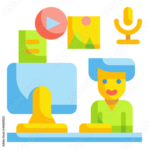 creator flat icon