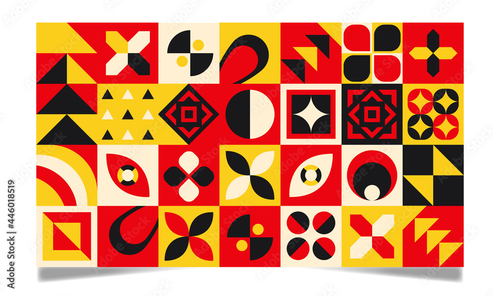 Abstract Geometric Vector Background | Geometric Seamless Background

