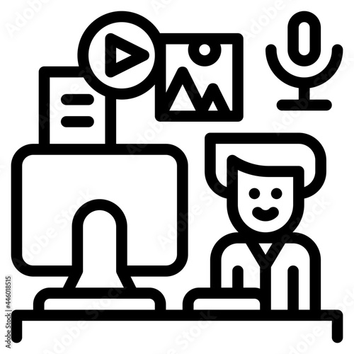 creator line icon