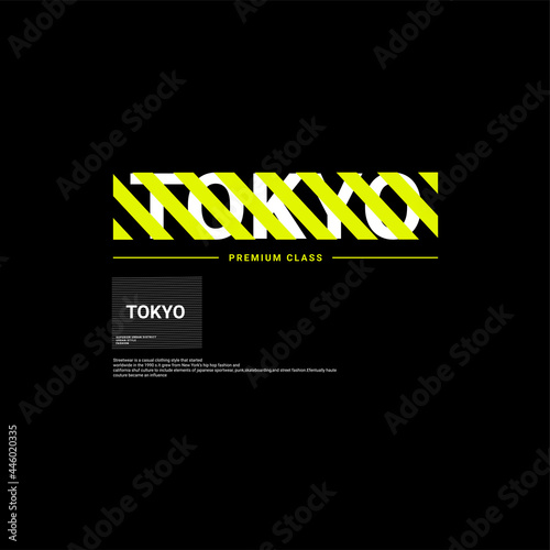 Tokyo writing design, suitable for screen printing t-shirts, clothes, apparel, jackets and others