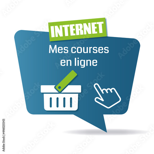 Logo mes courses en  ligne.