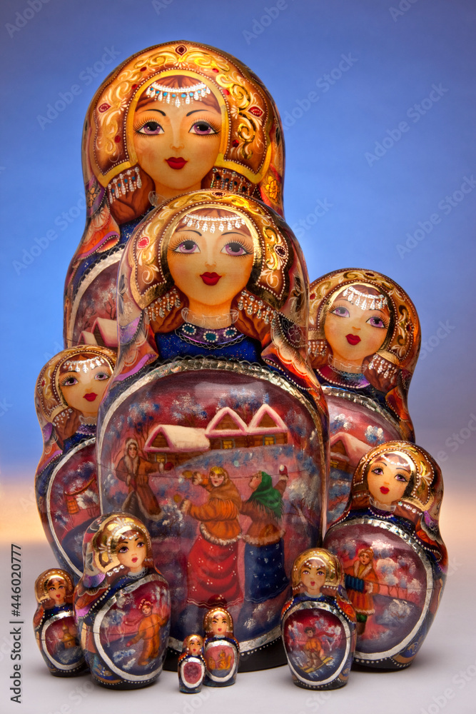Russian Matryoshka Doll Set