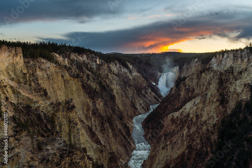 Upper Falls. Grand Canyon of the Yellowstone, Wyoming, USA