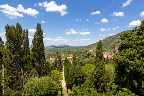 A beautiful view of Villa d'Este in Tivoli