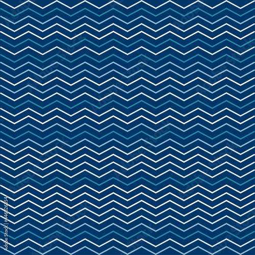 Seamless lines vibrant contrast blue and white pattern vector background
