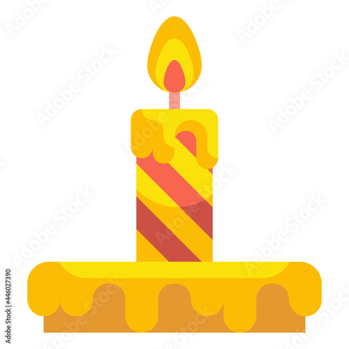 candle flat icon