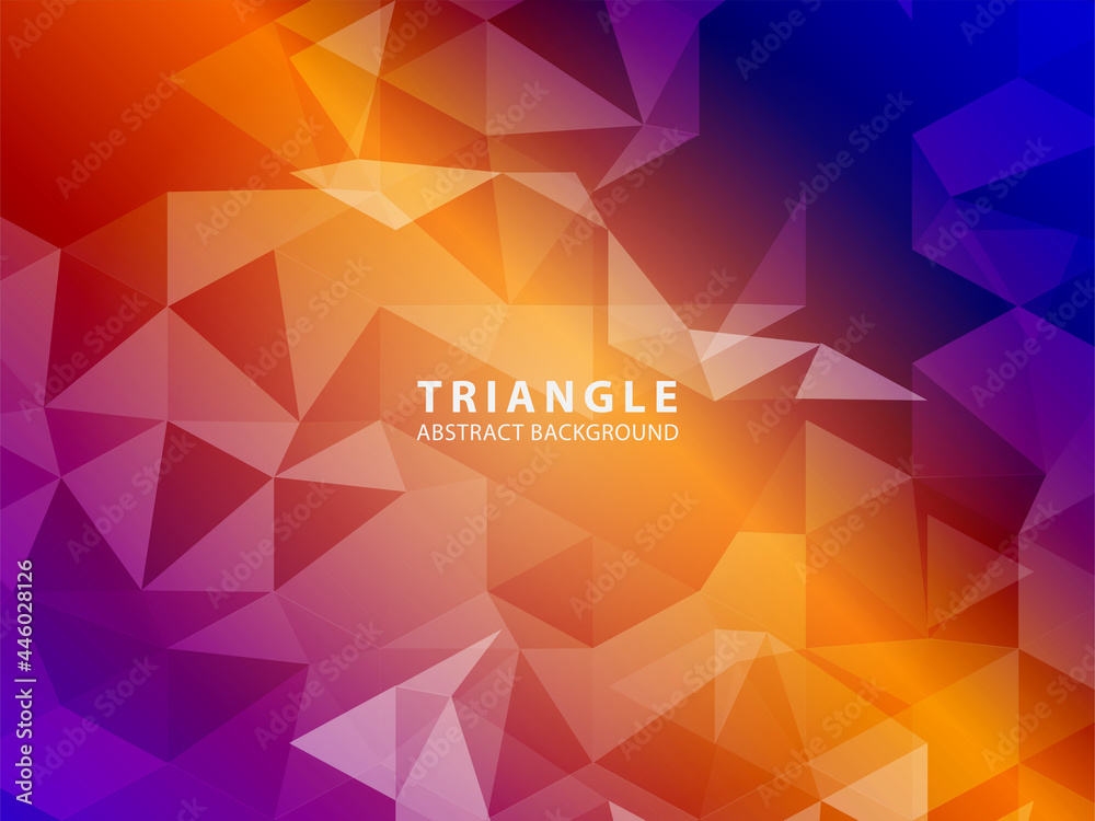 custom made wallpaper toronto digitalVector of modern abstract triangular background - Vector