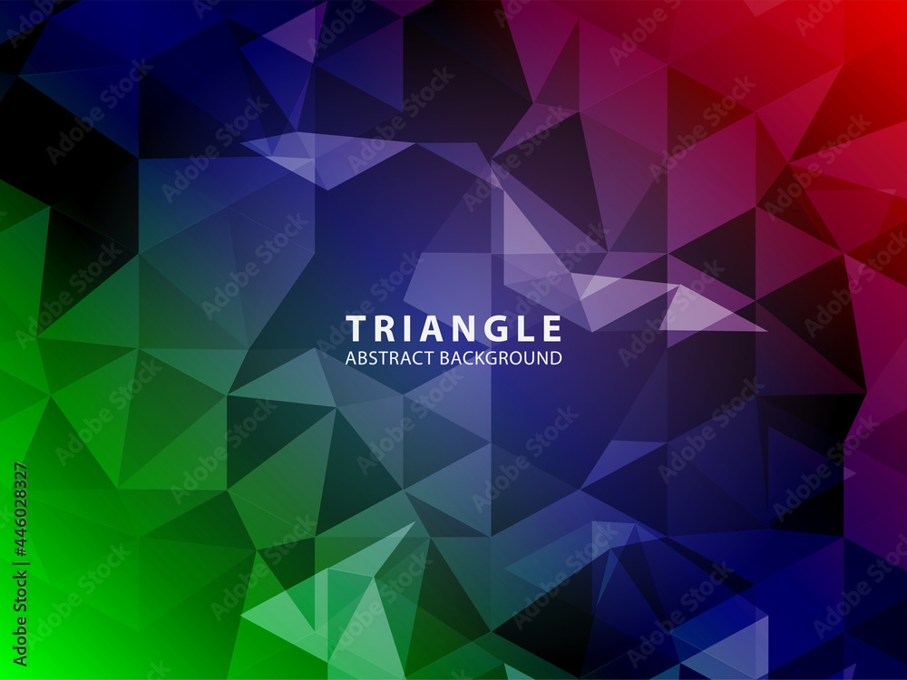Fototapeta premium Vector of modern abstract triangular background - Vector