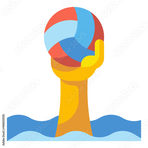 waterpolo flat icon