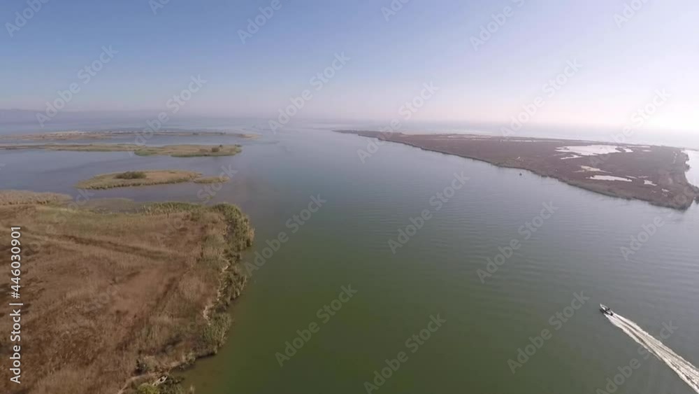 aerial views of the ebro river aerial views of the ebro river