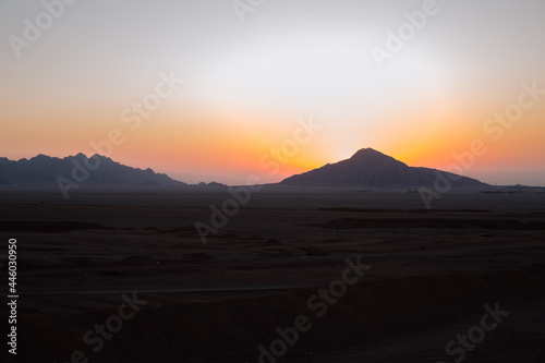 Beautiful Dawn in the Desert