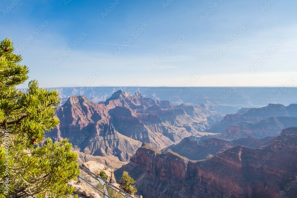 An overlooking landscape view of Grand Canyon National Park, Arizona An overlooking landscape view of Grand Canyon National Park, Arizona