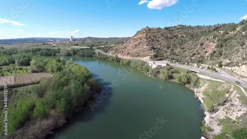 Wallpaper Mural aerial views of the ebro river Torontodigital.ca