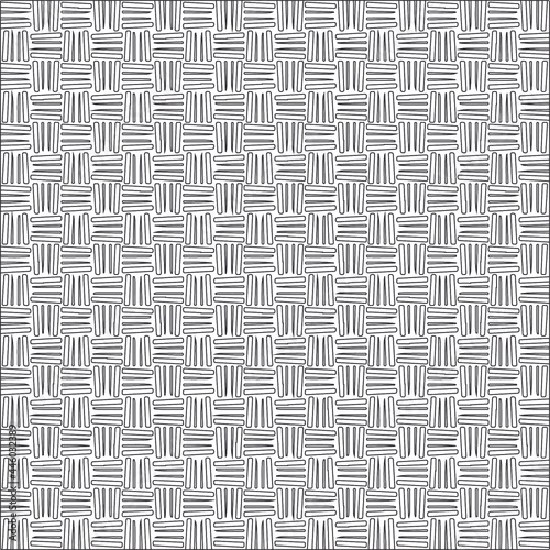 Vector pattern with symmetrical elements . Modern stylish abstract texture. Repeating geometric tiles from striped elements.