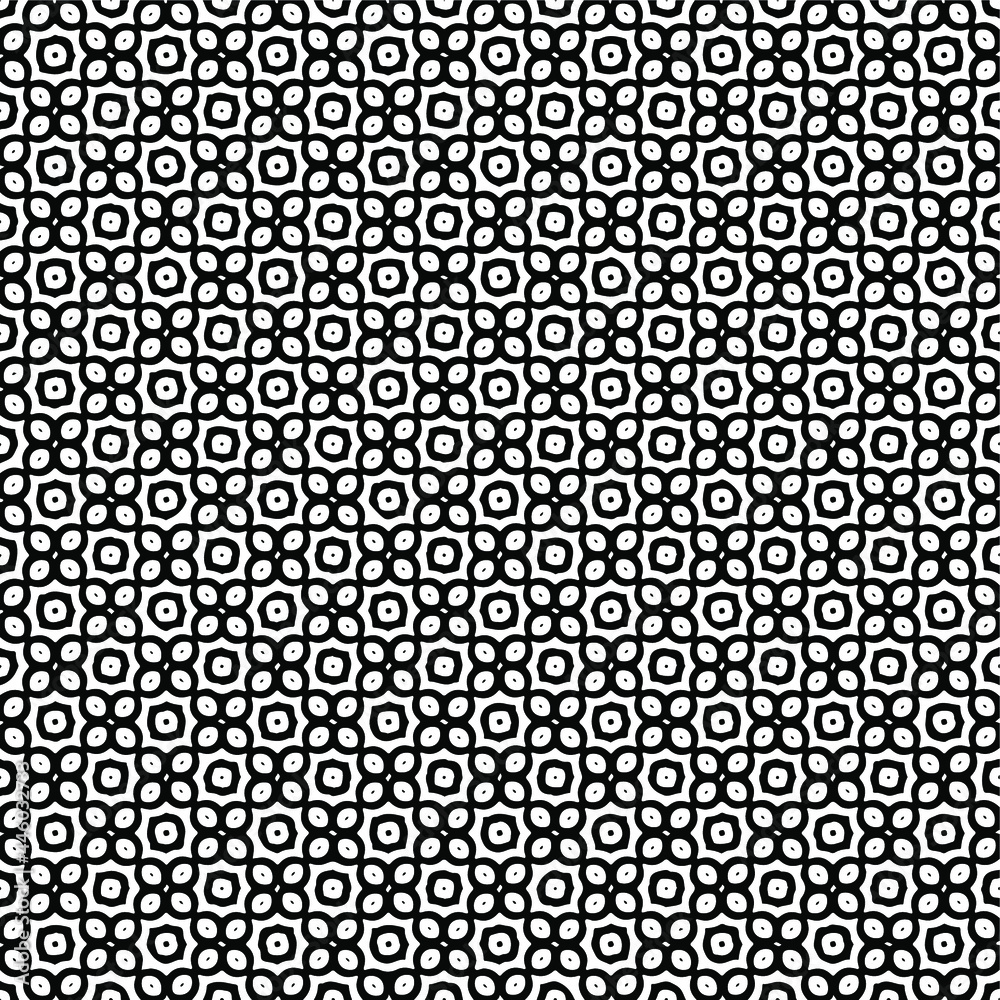 Seamless vector pattern in geometric ornamental style. Black and white pattern.
Seamless vector pattern in geometric ornamental style. Black and white pattern.