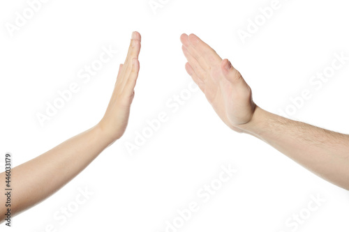 Give five hands gesture photo