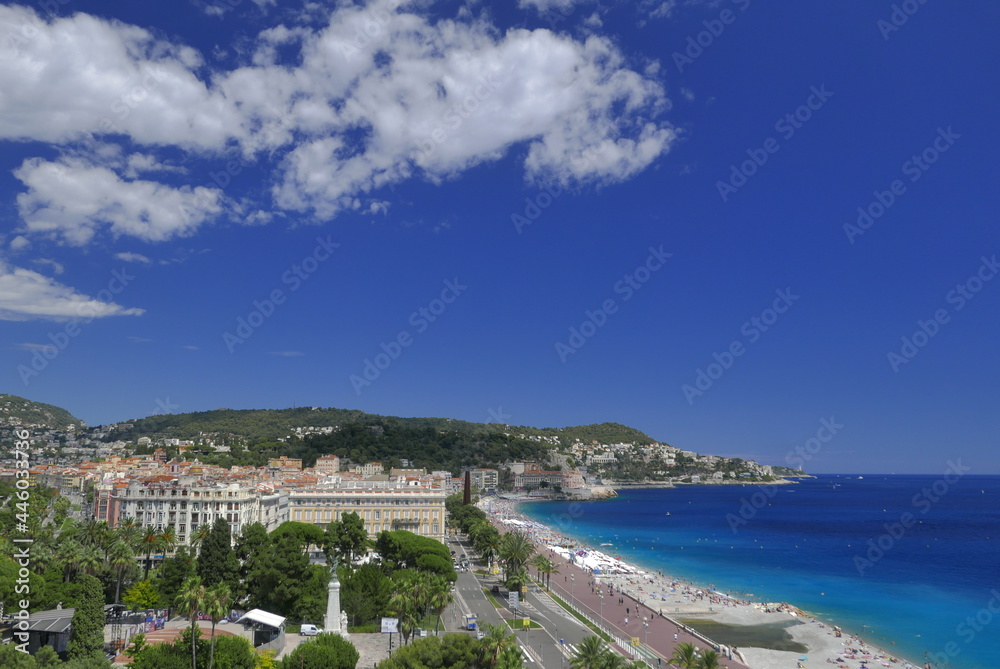 Obraz premium Baie de Nice côte d'azur