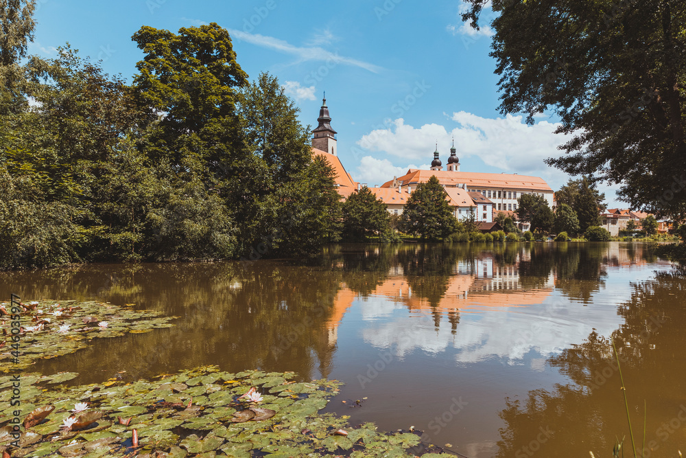 Telc in summer, old town. Czech Republic Telc in summer, old town. Czech Republic