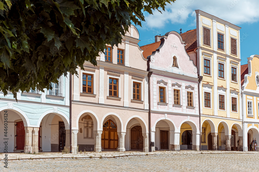 Telc historic square Zachariáš of Hradec, Czech Republic