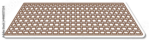 Metal grill cartoon sticker