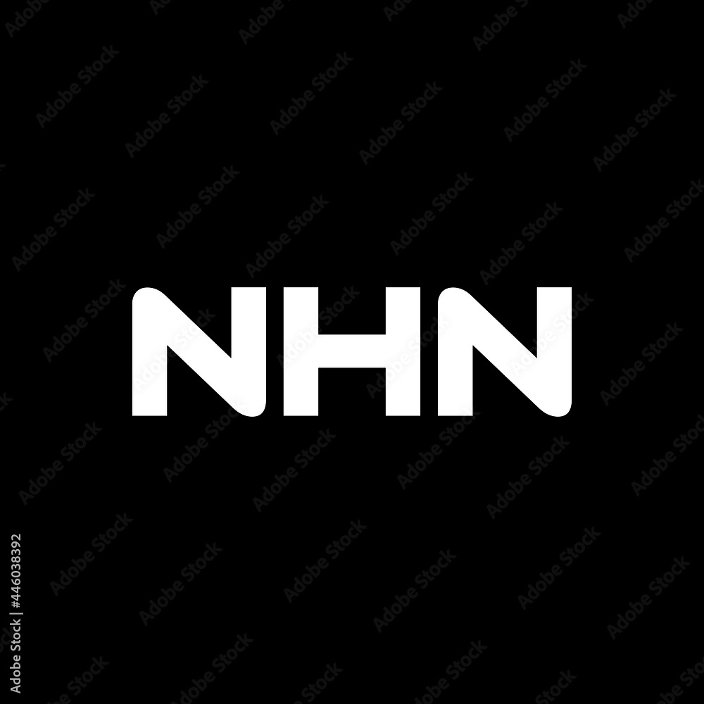 NHN letter logo design with black background in illustrator, vector logo modern alphabet font overlap style. calligraphy designs for logo, Poster, Invitation, etc. NHN letter logo design with black background in illustrator, vector logo modern alphabet font overlap style. calligraphy designs for logo, Poster, Invitation, etc.