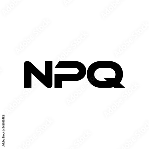 NPQ letter logo design with white background in illustrator, vector logo modern alphabet font overlap style. calligraphy designs for logo, Poster, Invitation, etc.