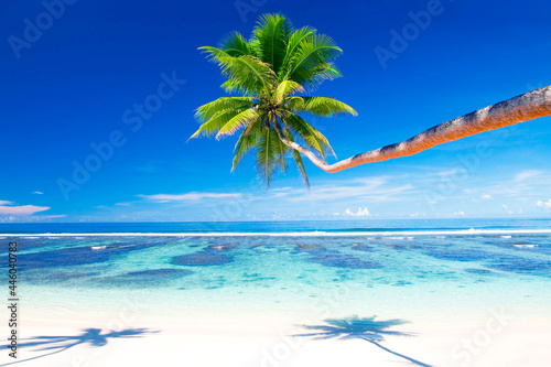 Tropical beach on Samoa