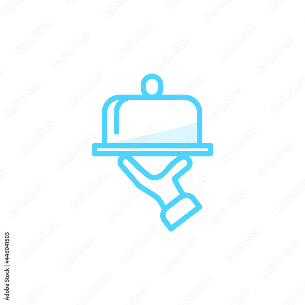 Illustration Vector Graphic of Hand and Tray icon