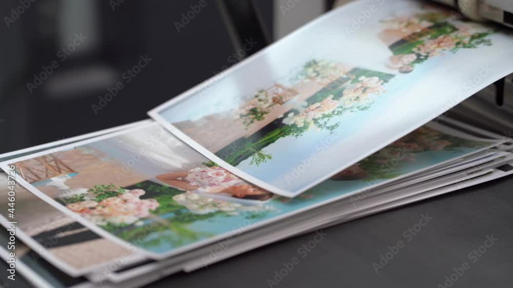chemical printing of wedding photos in the photo laboratory. chemical printing of wedding photos in the photo laboratory.