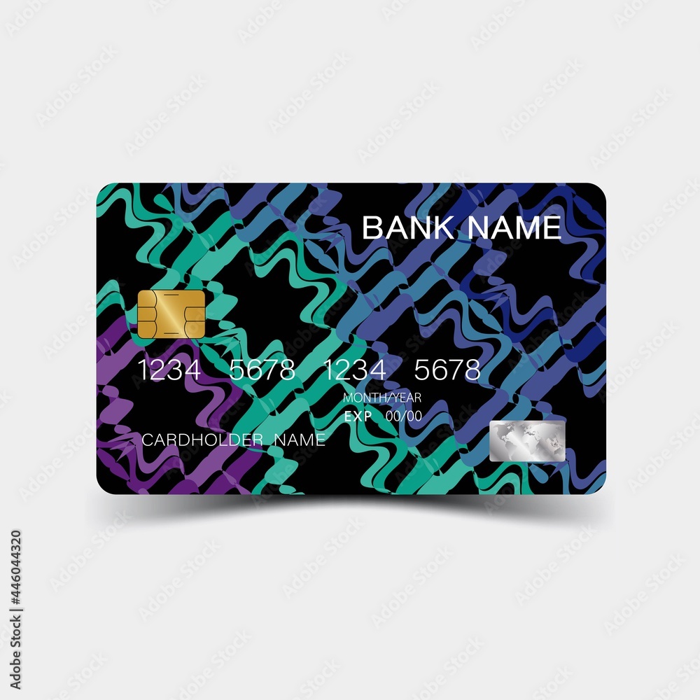 Colour credit card desing. And inspiration from abstract. On white background. Colour credit card desing. And inspiration from abstract. On white background.