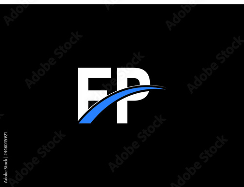 Letter FP Logo, creative fp logo icon vector image design for your business photo