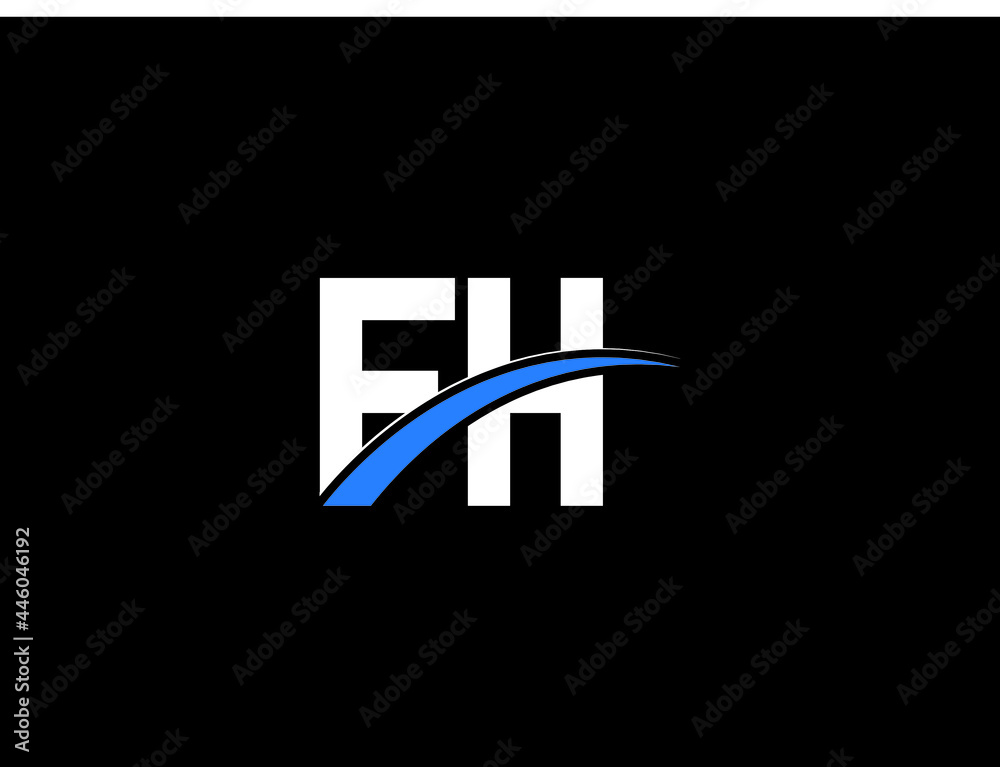 Letter FH Logo, creative fh logo icon vector image design for your ...