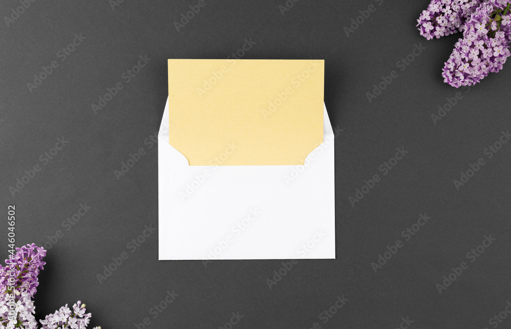 Notebook with pen and lilac. Notebook with pen and lilac.