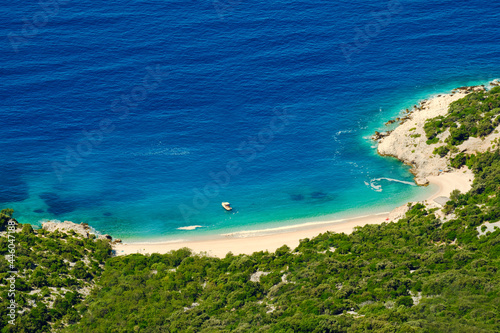 Idyllic and lonely remote beach for vacations escape - Mali Bok on Croatia island Cres
