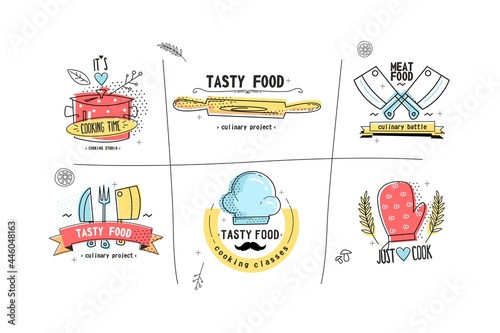 Kitchen icons set