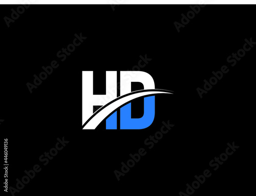 Letter HD Logo, creative hd logo icon vector image design for your business