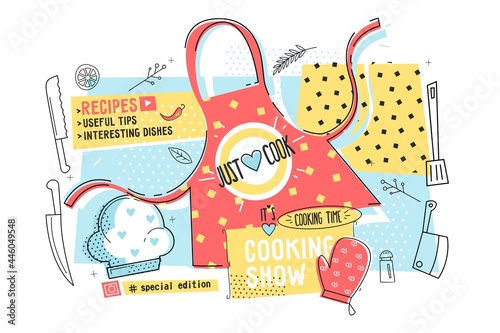 Cooking show and cook time poster