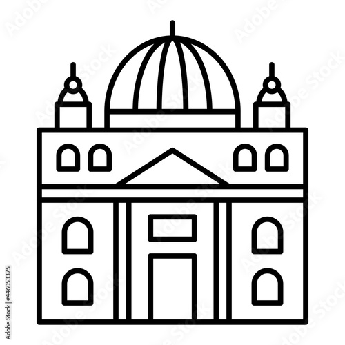 Vector Vaticano Outline Icon Design © Muhammad