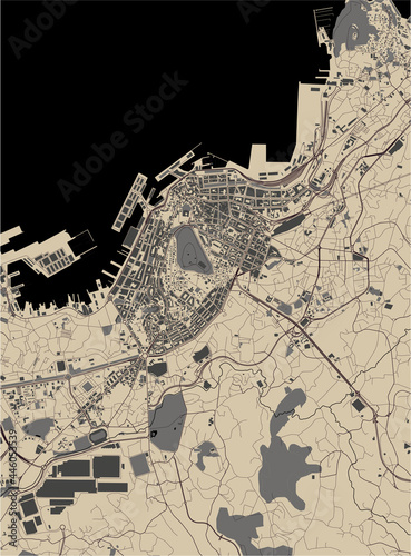 map of the city of Vigo, Spain