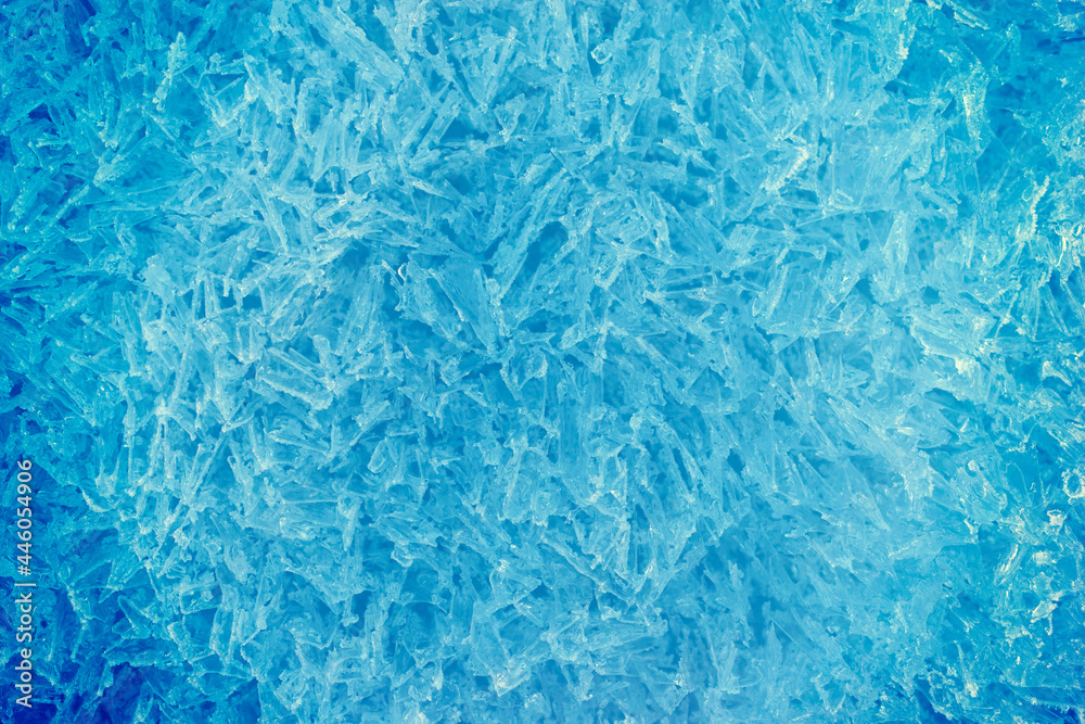 Cool blue background of frozen ice crystals. Cool blue background of frozen ice crystals.