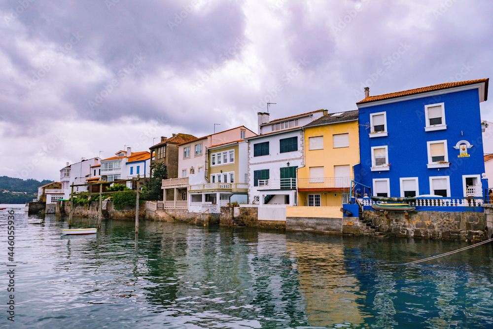 View of the characteristic colored houses View of the characteristic colored houses