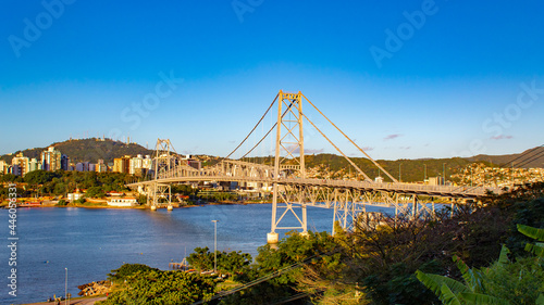 bridge over the river of Florianópolis Island and Hercílio Luz Bridge, Santa Catarina, Brazil, florianopolis © Fotos GE