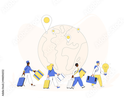 Brain drain. International migration.