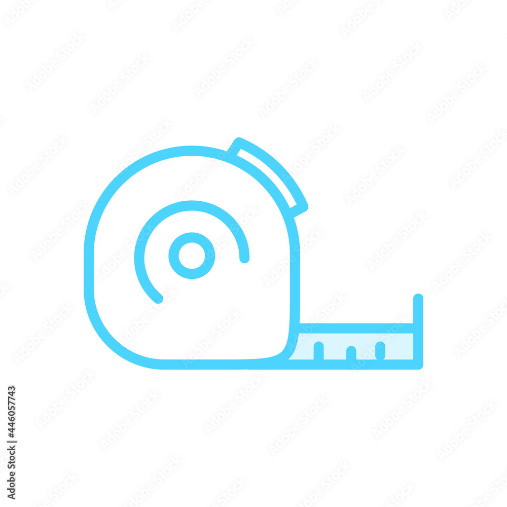 Illustration Vector Graphic of Ruler Tape icon Illustration Vector Graphic of Ruler Tape icon