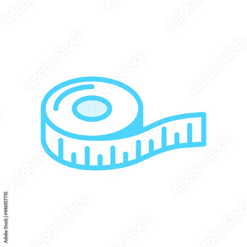 Illustration Vector Graphic of Ruler Tape icon