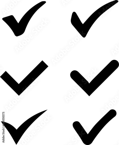 check mark icon on white background	