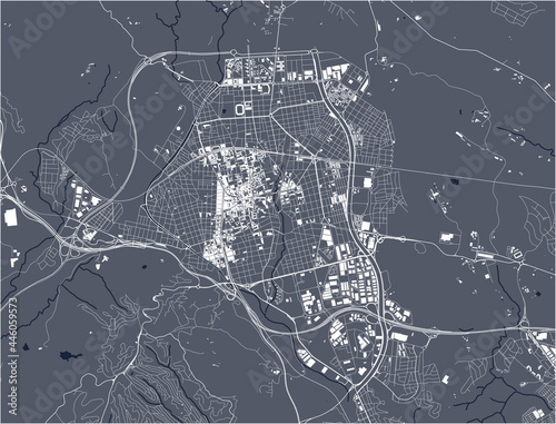 map of the city of Terrassa, Spain