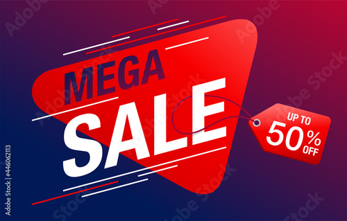 Mega Sale - banner for pecial sales and offers photo