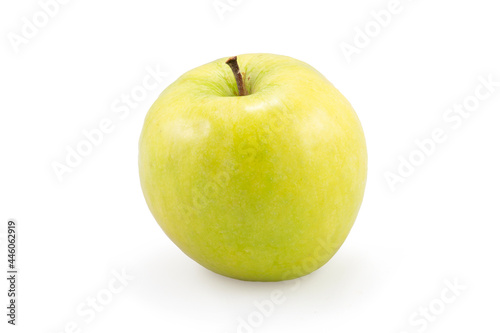 Manzana verde fondo blanco