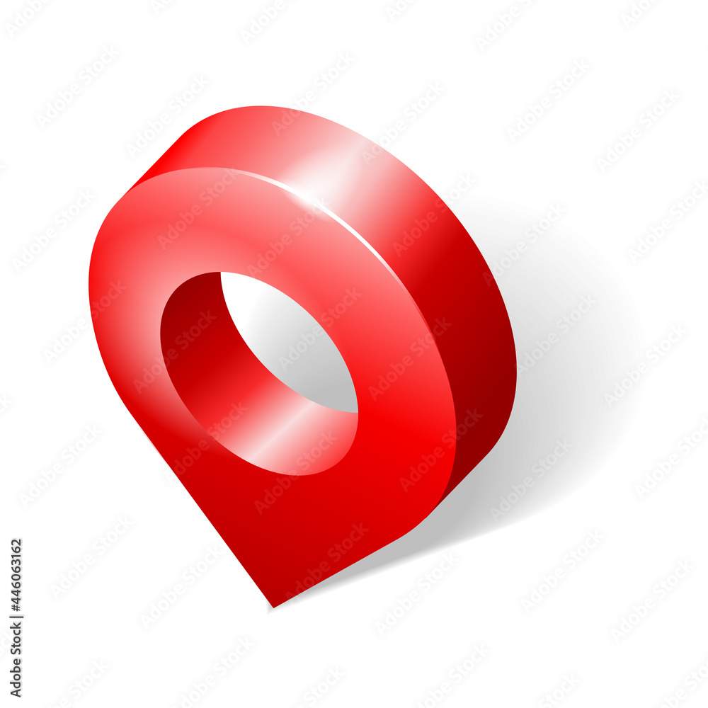Location 3D icon in isometric view Location 3D icon in isometric view